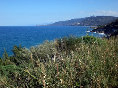 Ocean View from the drive along North Sicily.
